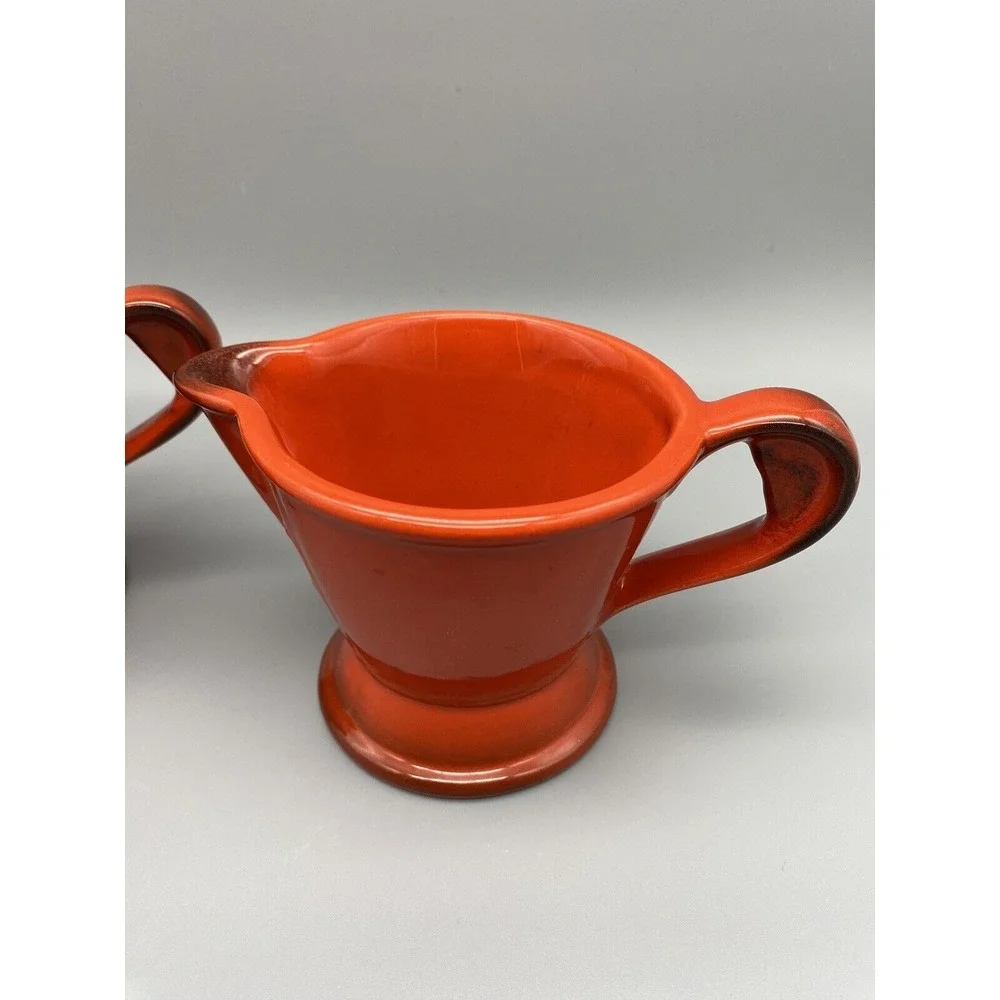 Vintage Metlox Poppytrail Rooster Creamer And Open Sugar Made In‎ USA